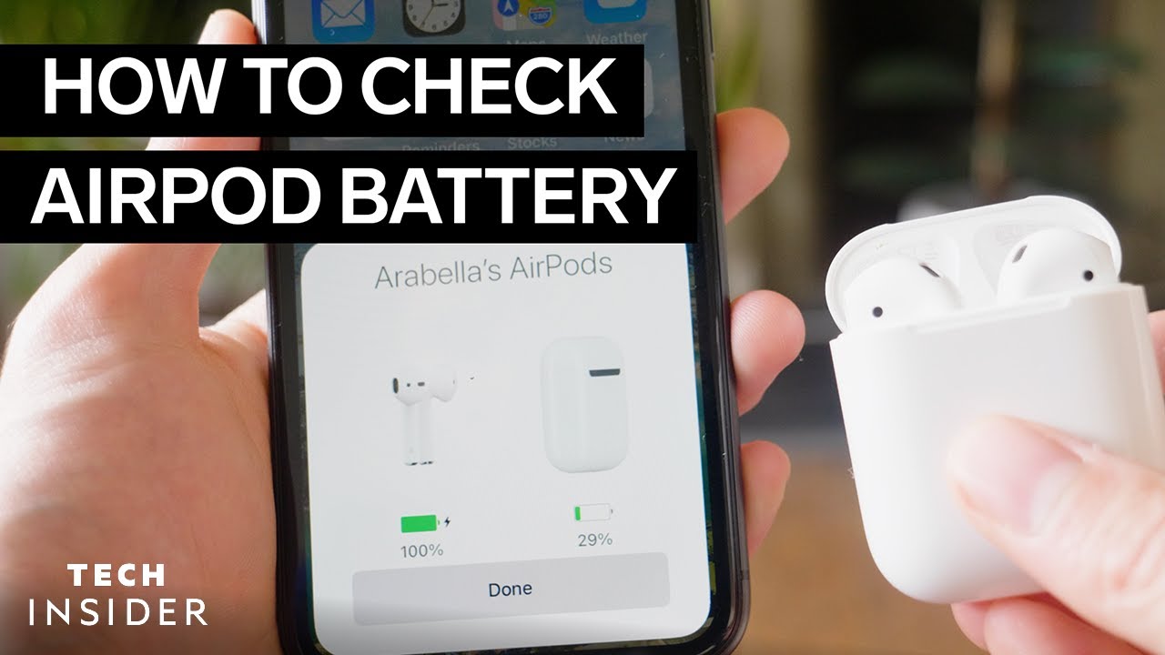How to check AirPod battery